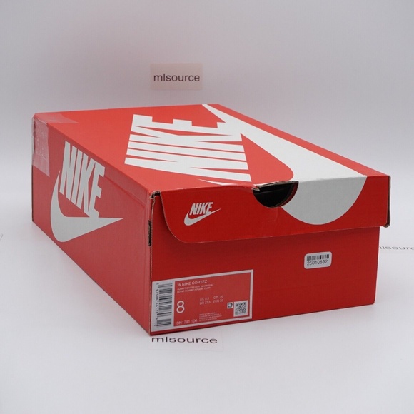 NEW Nike Cortez Sneakers DN1791-106 Summit White/Light Silver/Sail - Picture 7 of 11